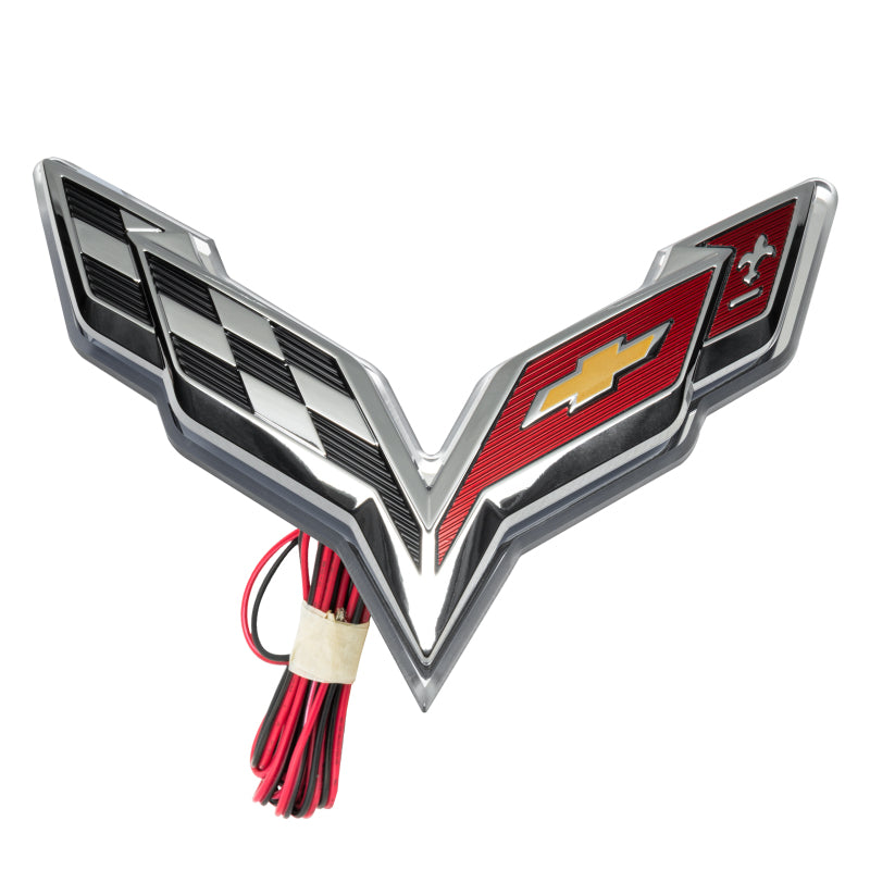 Oracle Corvette C7 Rear Illuminated Emblem - UV/Purple - 3633-007