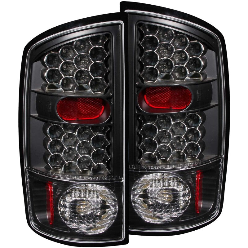 ANZO 2002-2005 Dodge Ram 1500 LED Taillights Black - 311018