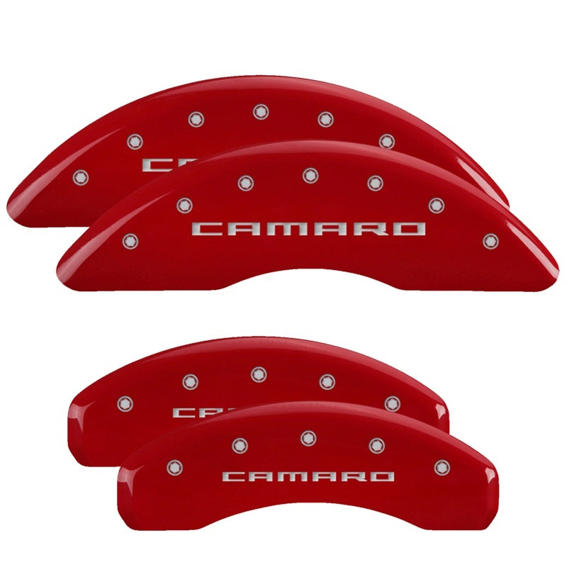 MGP 4 Caliper Covers Engraved Front & Rear Gen 5/Camaro - 14011SCA5RD