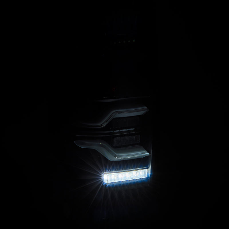AlphaRex 14-21 Toyota Tundra LUXX LED Taillights Alpha Blk w/Activ - 672030
