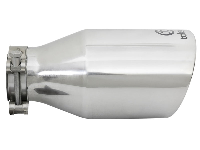 aFe Takeda 304 Stainless Steel Clamp-On Exhaust Tip 2.5in. Inlet - 49T25454-P09