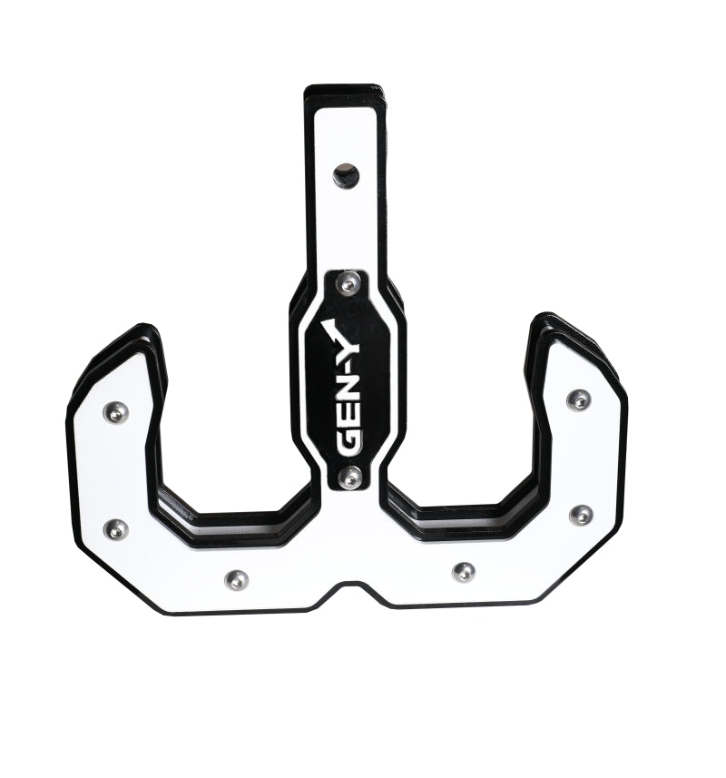 Gen-Y Hulk 2.0 16K Tow Hook 2in Shank - Black/White - GH-0069-W