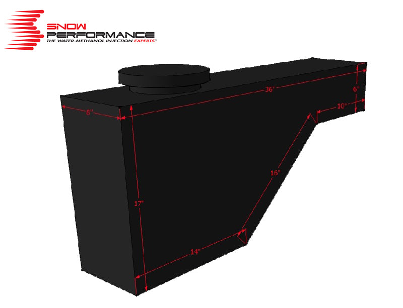 Snow Performance Water Tank Upgrade 10gal (w/Braided SS Line/Brackets/Solenoid/4AN Fittings) - SNO-40015-BRD