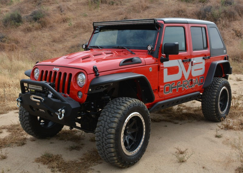 DV8 Offroad 07-18 Jeep Wrangler JK Metal Heat Dispersion Hood - HDMB07-02