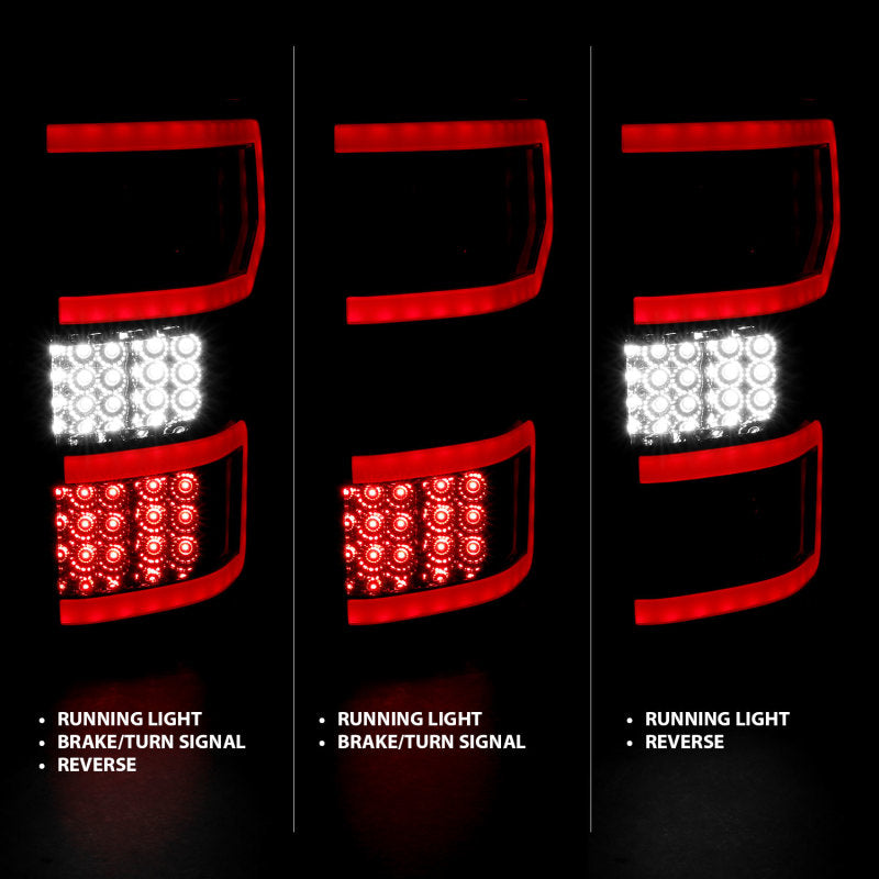 ANZO 18-19 Ford F-150 LED Taillights Smoke - 321339