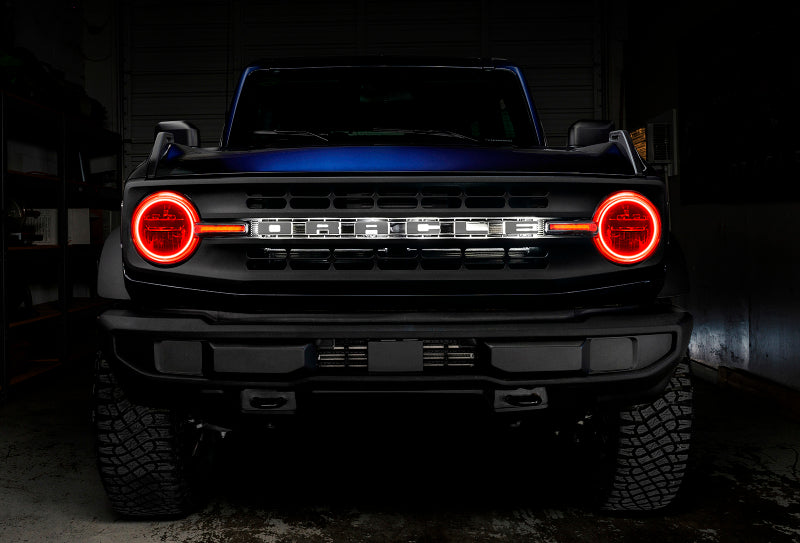 Oracle 21-22 Ford Bronco Headlight Halo Kit w/DRL Bar - - 1471-333