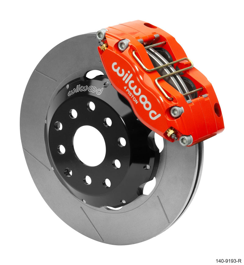 Wilwood Dynapro Radial Front Kit 12.00in Red Subaru Impreza WRX - 140-9193-R