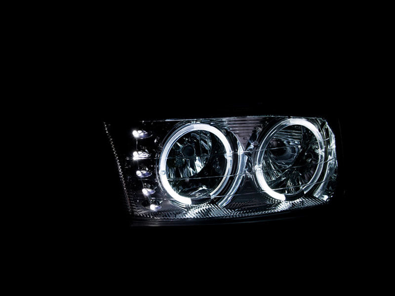 ANZO 1999-2006 Gmc Sierra 1500 Crystal Headlights w/ Halo and - 111208