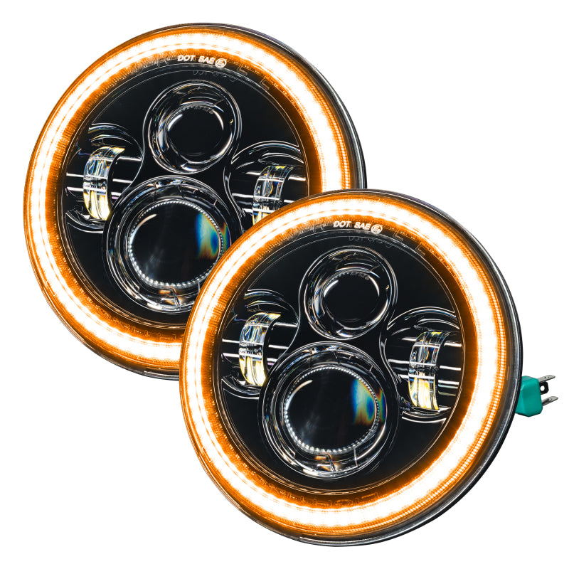 Oracle 07-18 Jeep Wrangler JK Switchback LED Halo Headlights - - 5769-123