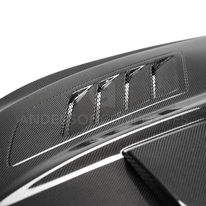 Anderson Composites 2018-2019 Ford Mustang Ram Air Double Sided Carbon - AC-HD18FDMU-AB-DS