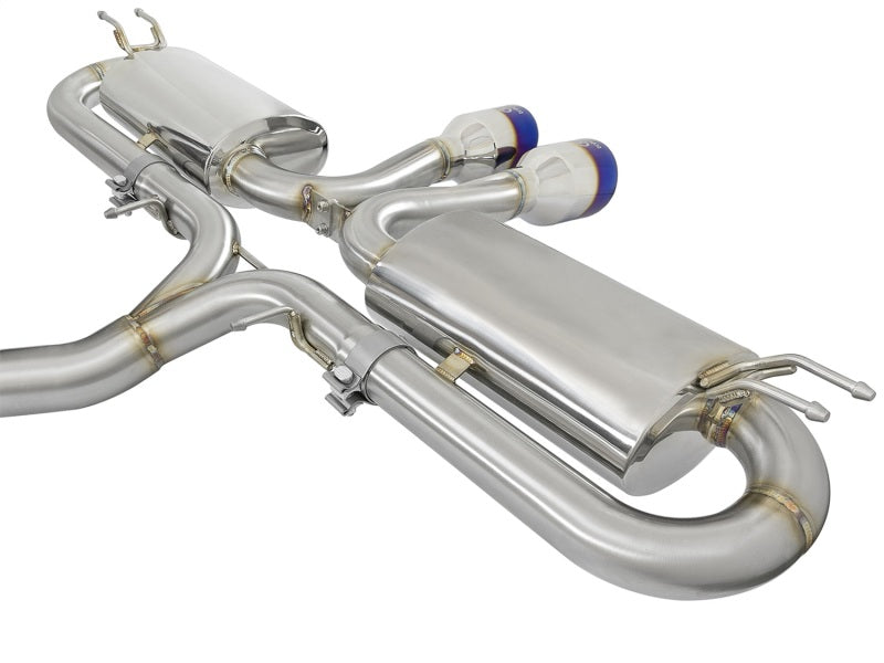 aFe Takeda 3in 304 SS Cat-Back Exhaust System w/ Blue - 49-36618-L