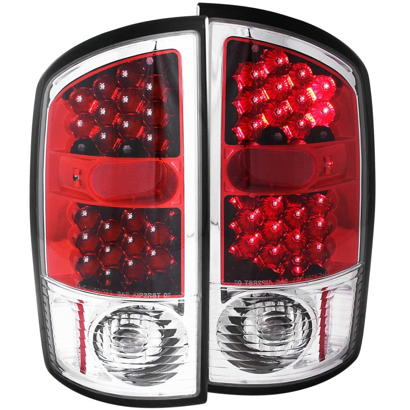 ANZO 2002-2005 Dodge Ram 1500 LED Taillights Red/Clear - 311133