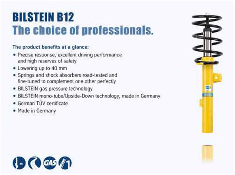 Bilstein B12 2009 Mercedes-Benz E350 Base Sedan Front and Rear - 46-181879