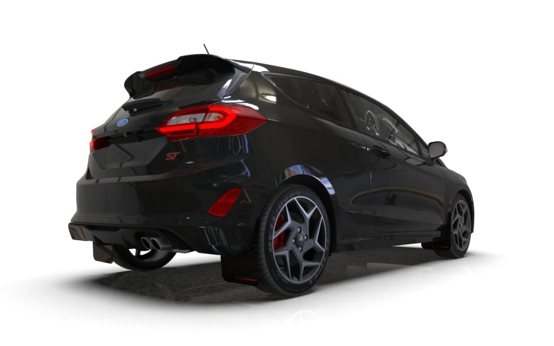Rally Armor 18-23 Ford Fiesta ST MK8 Black UR Mud - MF60-UR-BLK/WH