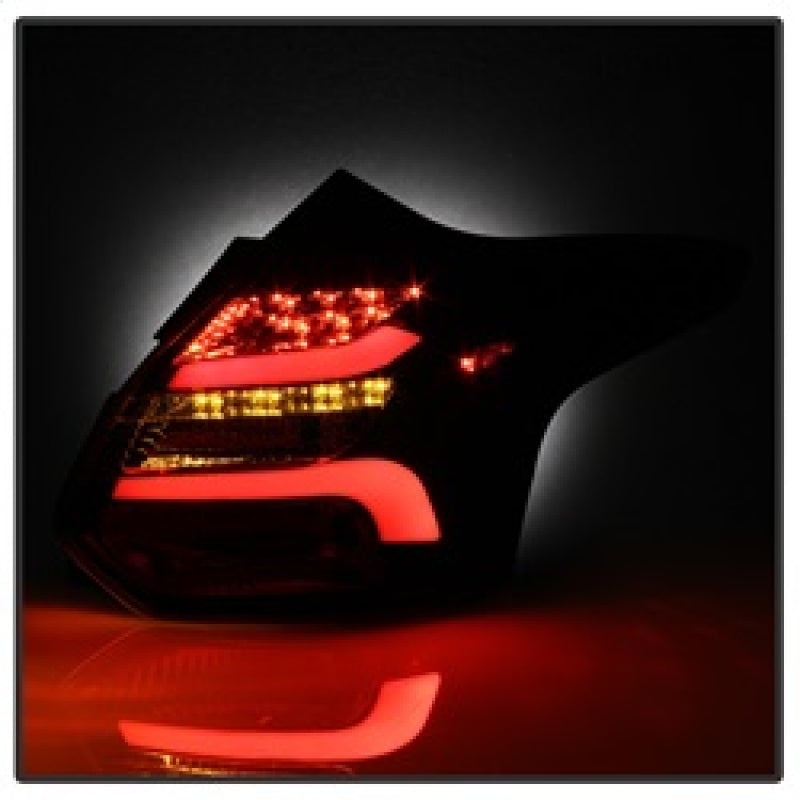 Spyder 12-14 Ford Focus 5DR LED Tail Lights - Black - 5085139