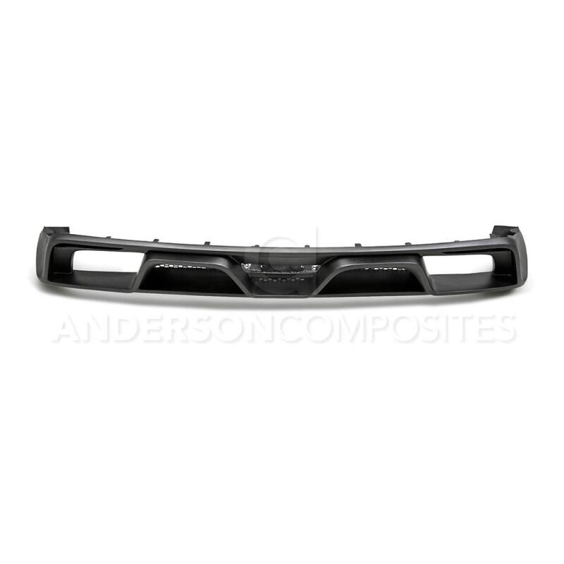 Anderson Composites 15-16 Ford Mustang R-Style Rear Valance (for Quad - AC-RL15FDMU-GR-GF