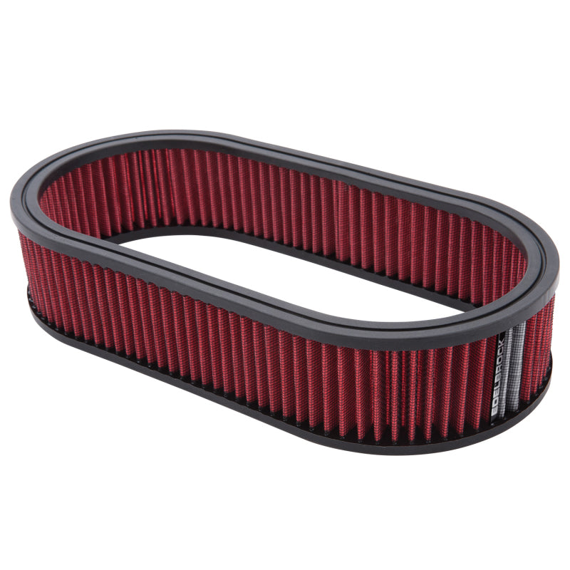 Edelbrock Air Cleaner Element Oval 2 5In Tall Red w/ - 1226