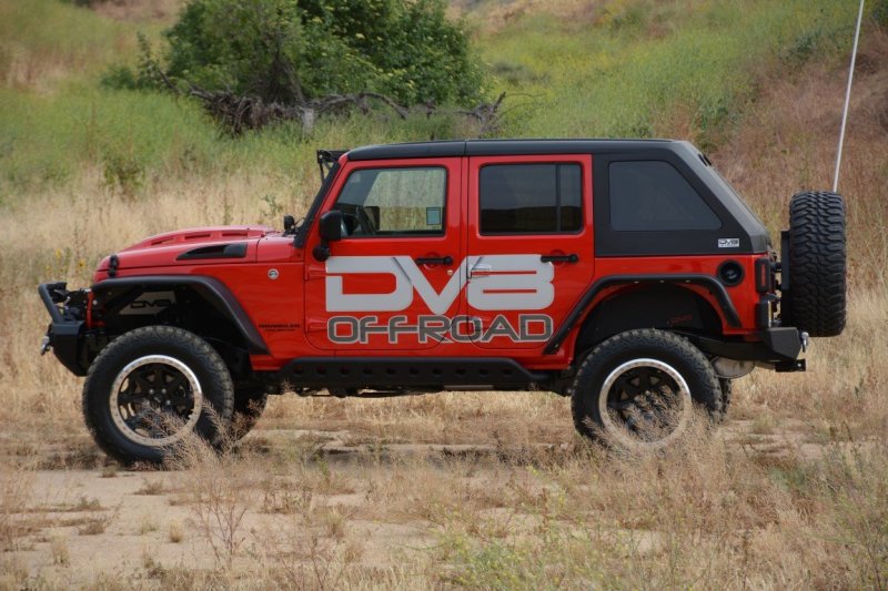DV8 Offroad 07-18 Jeep Wrangler JK Metal Heat Dispersion Hood - HDMB07-02
