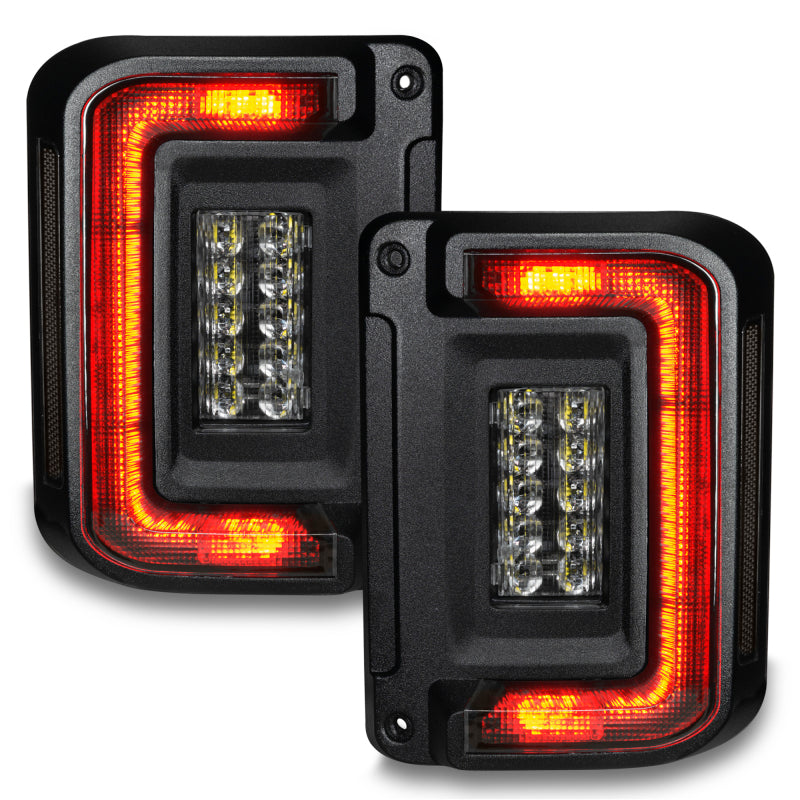 Oracle 07-17 Jeep Wrangler JK Flush Mount LED Tail Lights - 5891-504-T