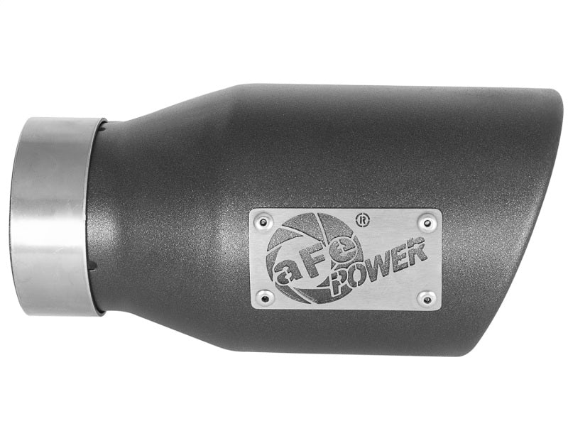 aFe MACH Force-Xp 3in 304 SS Metallic Black Exhaust Tip - 49T30451-B091