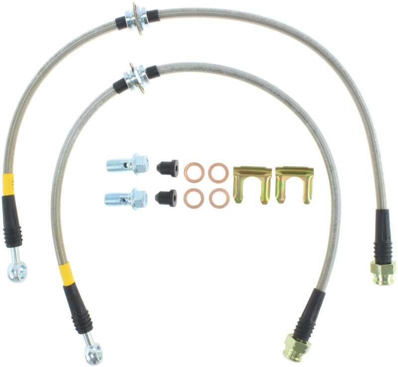 StopTech 93-01 Impreza Stainless Steel Front Brake Lines - 950.47003