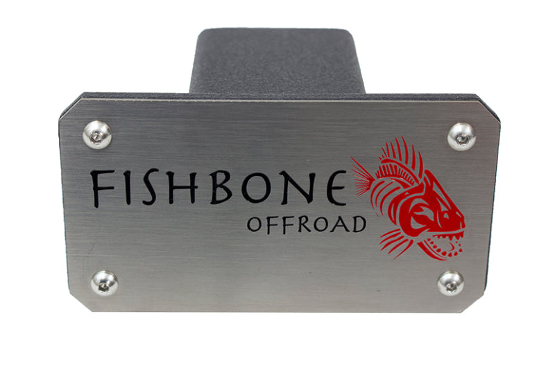 Fishbone Offroad Hitch Cover - 2In Hitch - Black Powdercoated - FB32096