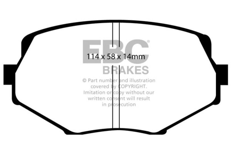 EBC Yellowstuff Brake Pad Sets (Fronts Only) - DP41002R