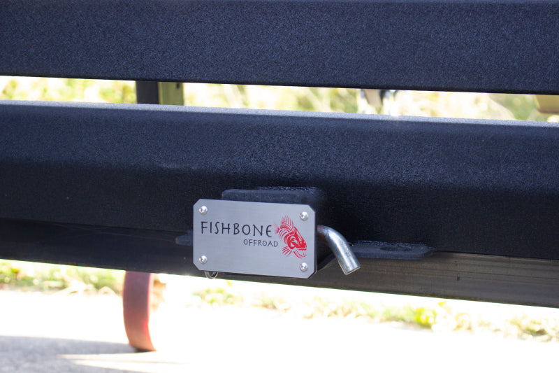 Fishbone Offroad Hitch Cover - 2In Hitch - Black Powdercoated - FB32096