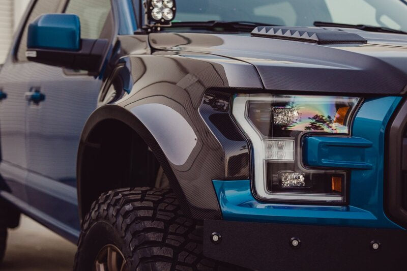 Anderson Composites 17-18 Ford Raptor Type-Wide Carbon Fiber Front Fenders - AC-FF17FDRA-W