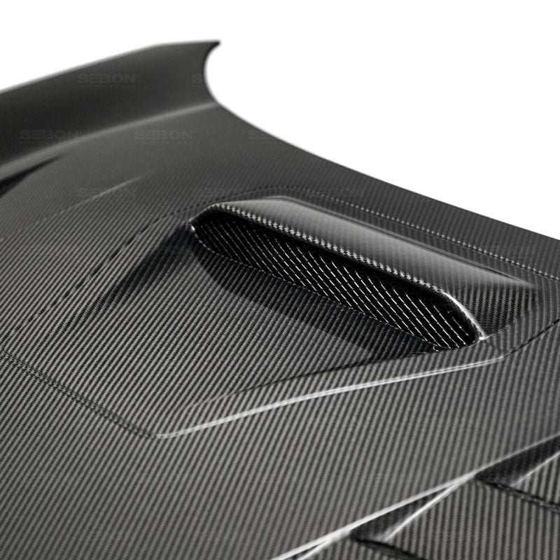 Seibon 17-18 Honda Civic Type-R TS-Style Carbon Fiber Hood - HD17HDCVR-TS