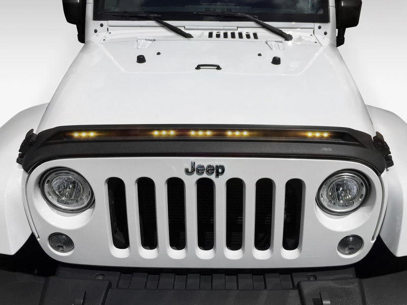 AVS 2007-2018 Jeep Wrangler JK Aeroskin Low Profile Hood Shield - 753060