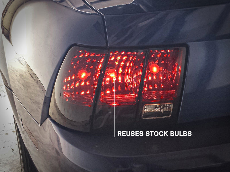 Raxiom 99-04 Ford Mustang Excluding 99-01 Cobra Tail Lights- Black - 49080