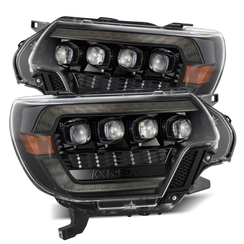 AlphaRex 12-15 Toyota Tacoma NOVA LED Proj Headlights Plank Alpha - 880752