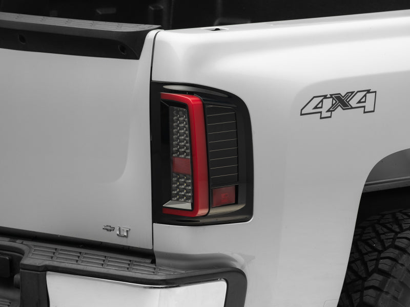 Raxiom 07-13 Chevy Silverado 1500 G2 LED Tail Lights- Black - S112711