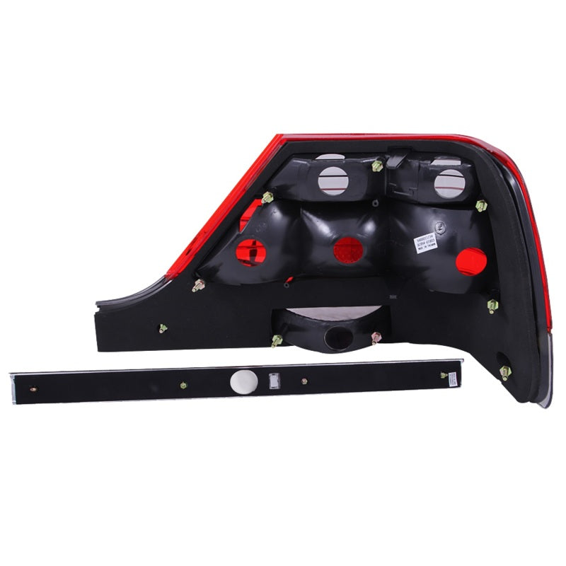 ANZO 1995-1999 Mercedes Benz S Class W140 Taillights Red/Clear - 221153