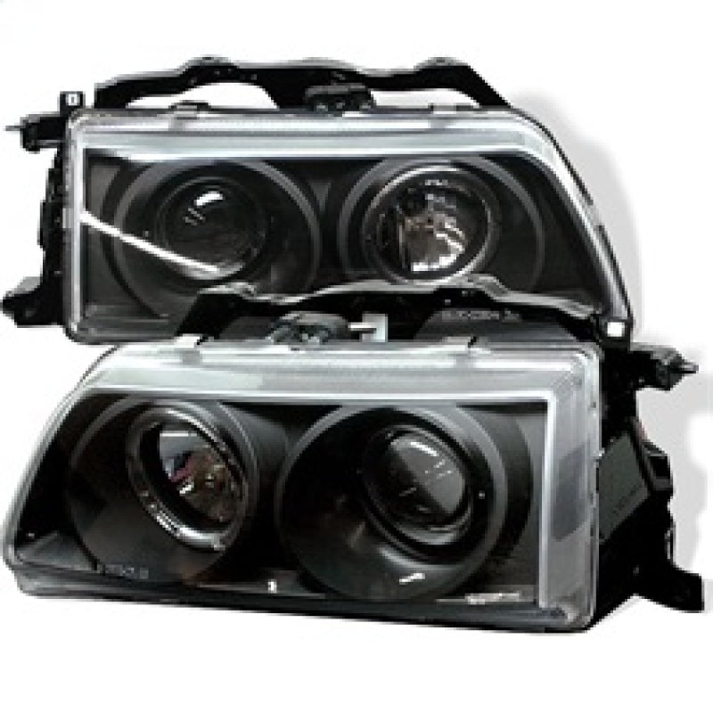 Spyder Honda Civic 90-91/CRX 90-91 Projector Headlights LED Halo Blk - 5010827