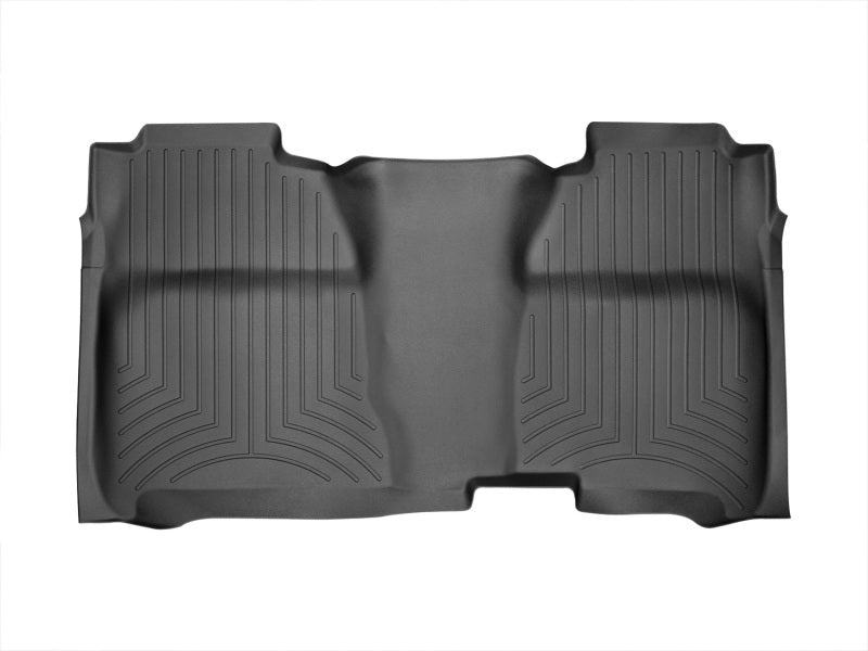 WeatherTech 14+ Chevrolet Silverado Rear FloorLiner - Black - 445422
