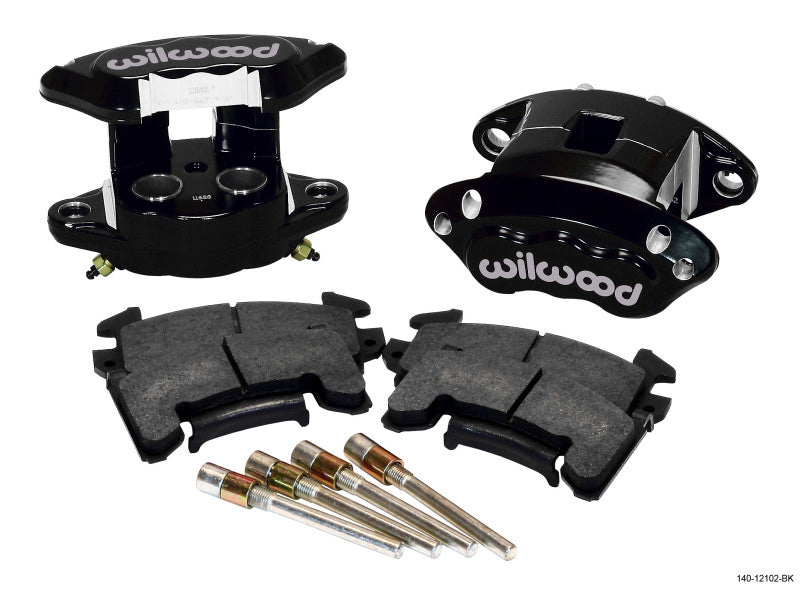 Wilwood D154 Rear Caliper Kit - Black 1.12 / 1.12in - 140-12102-BK
