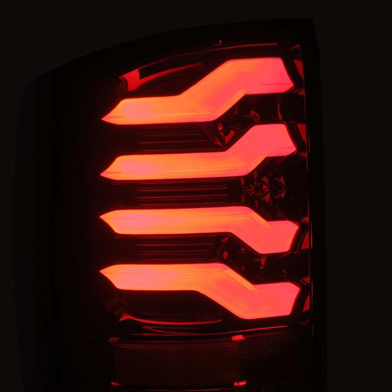 AlphaRex 14-18 Chevrolet Silverado 1500 PRO-Series LED Tail Lights Jet - 620010