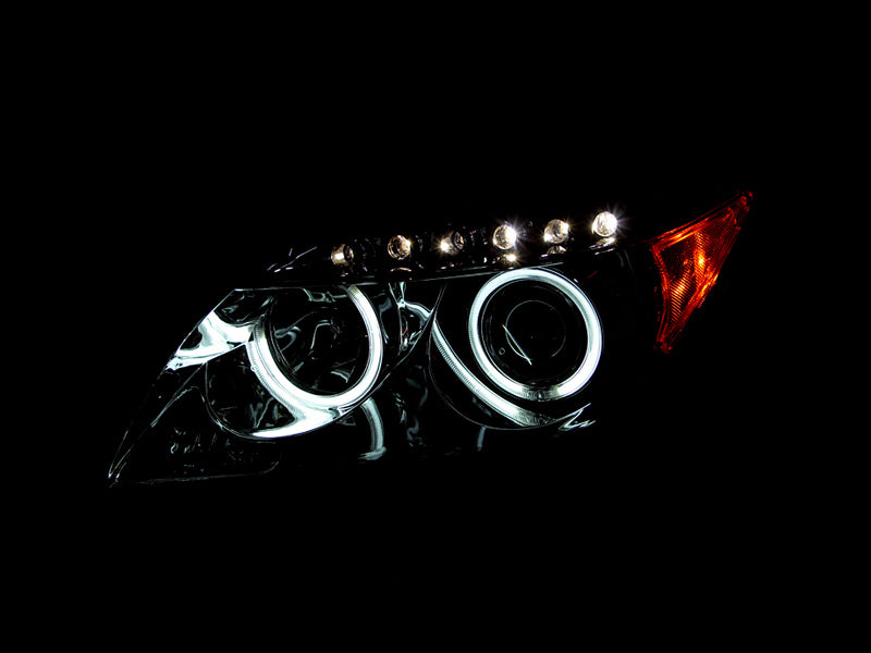 ANZO 2005-2010 Scion Tc Projector Headlights w/ Halo Chrome (CCFL) - 121120