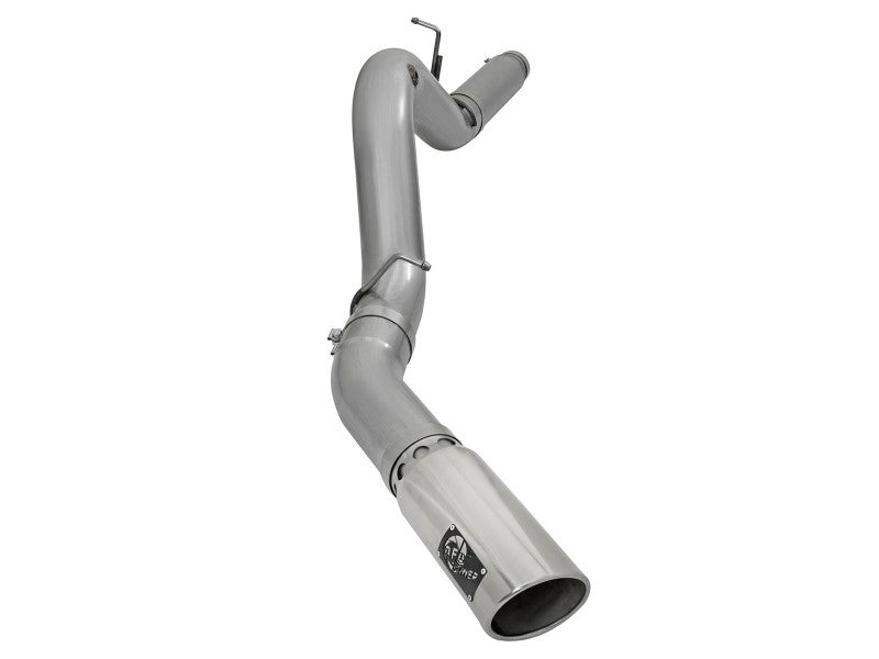 aFe LARGE Bore HD 5in Exhausts DPF-Back SS w/ Pol - 49-44081-P