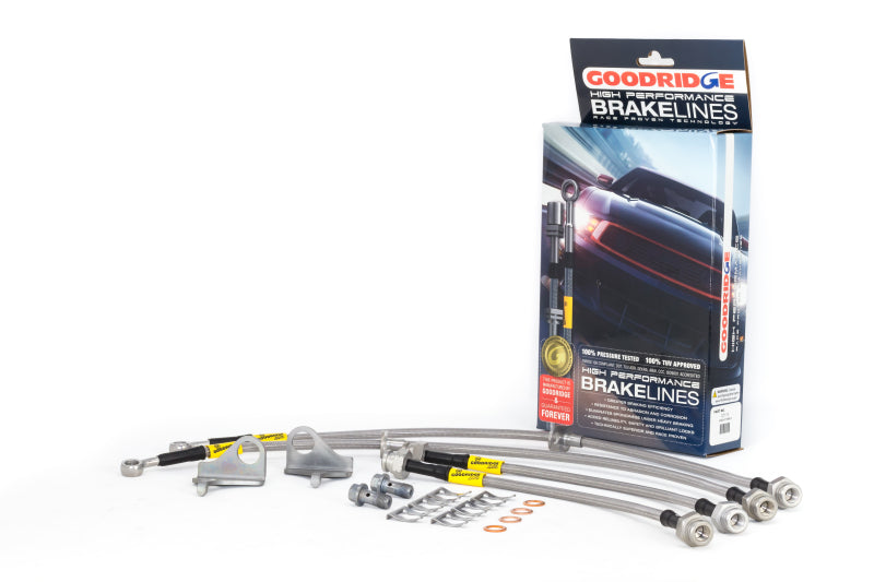 Goodridge 09-14 Honda Fit (Non-EV Models) Stainless Steel Brake Line - 20114