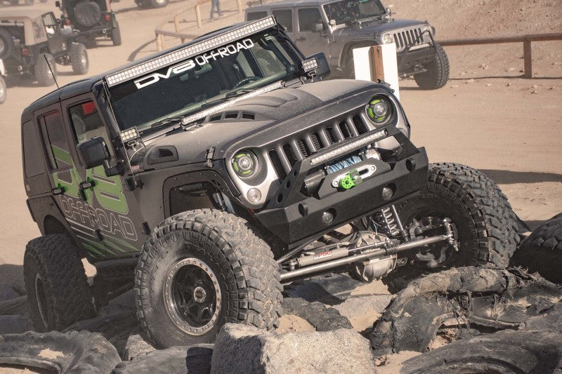 DV8 Offroad 07-18 Jeep Wrangler JK Metal Heat Dispersion Hood - HDMB07-02