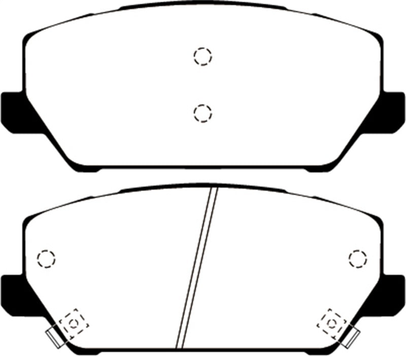 EBC Greenstuff Brake Pad Sets (Fronts Only) - DP22343