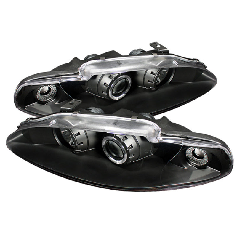 Spyder Mitsubishi Eclipse 95-96 Projector Headlights LED Halo Black High - 5011428