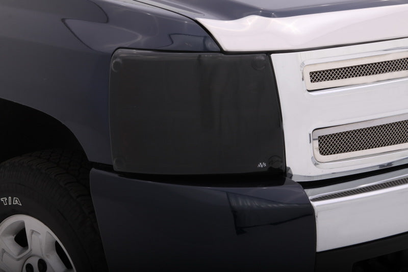 AVS 07-13 Chevy Silverado 1500 Headlight Covers - Black - 37724
