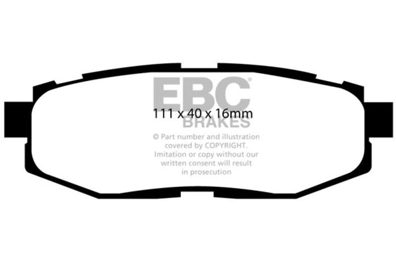 EBC Ultimax2 Brake Pad Sets (Rears Only) - UD1124