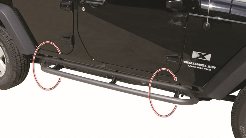 Rampage 2007-2018 Jeep Wrangler(JK) Srs Side Bar Rockerguard Step - - 88732