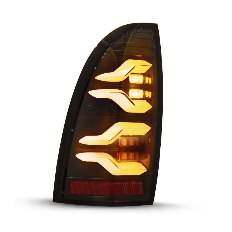AlphaRex 05-15 Toyota Tacoma LUXX LED Taillights Alpha Blk w/Activ - 680050