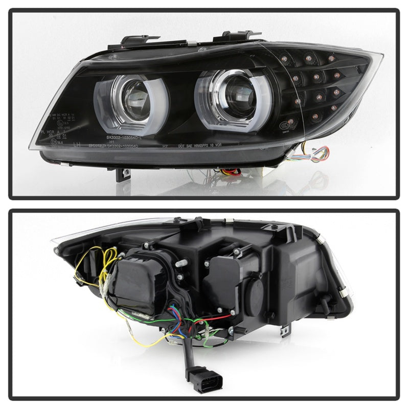 Spyder 09-12 BMW E90 3-Series 4DR Projector Headlights Halogen - - 5086488